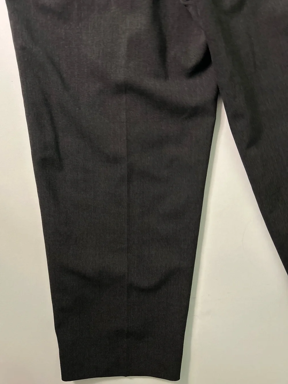 Ralph Lauren Women’s Vintage Dark Grey Wool Blend high-rise Trousers 1990s